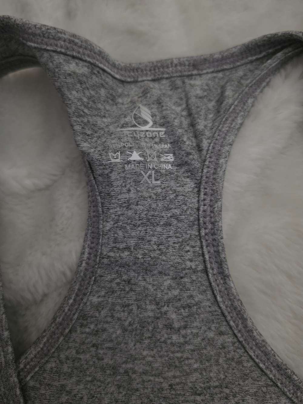 Heather Gray Racerback Athletic Tank - Picture 3 of 3